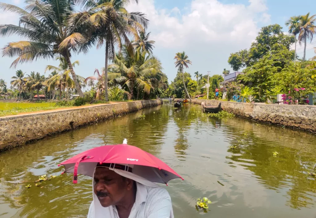 Backwaters ad Alleppey nel Kerala