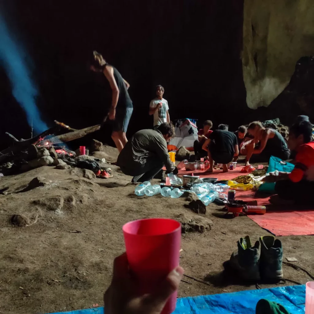 Breakfast in the cave