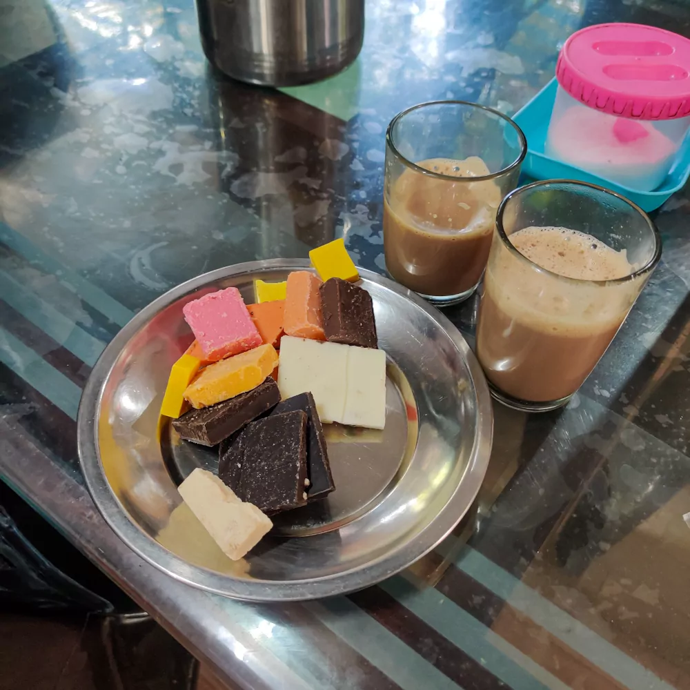 Hot chai and local chocolates!