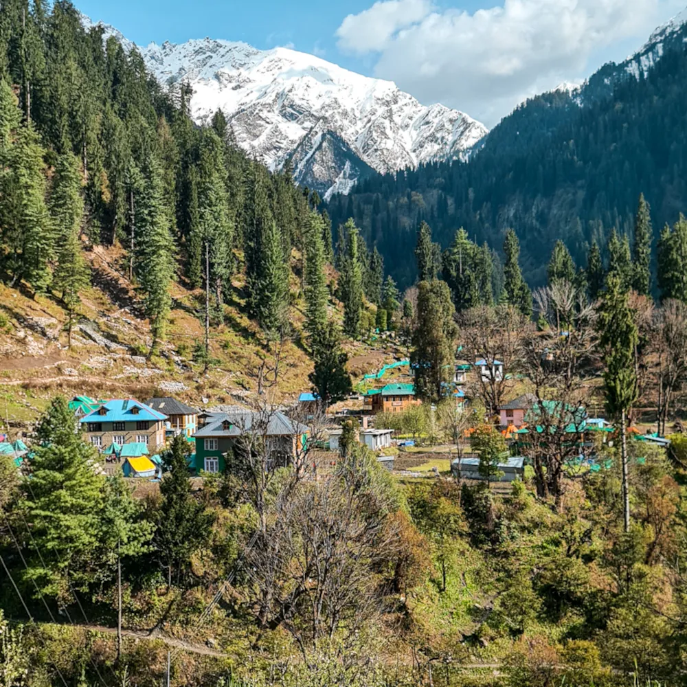Grahan village in the Himalayas