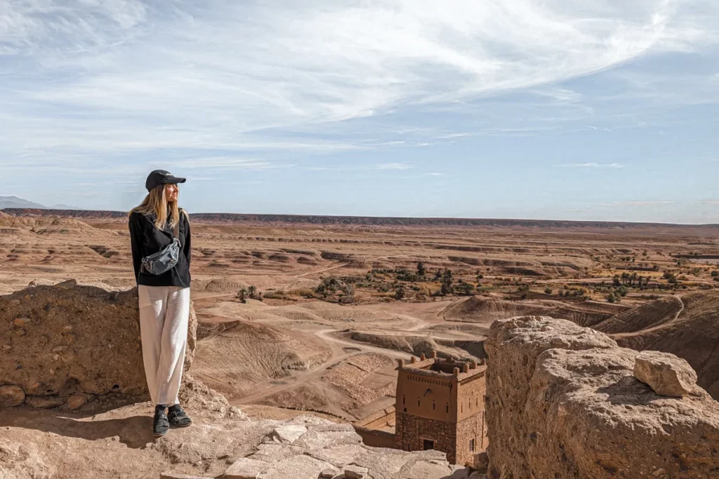 The view from the top of the city overlooking the desert