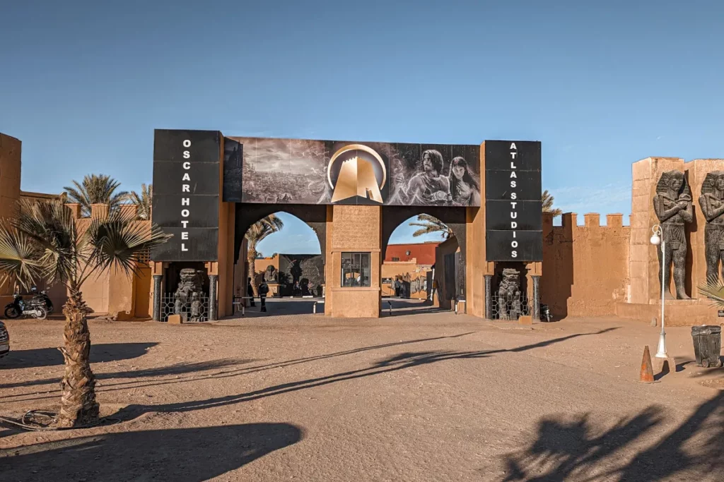 The entrance to Atlas Studios in Ouarzazate