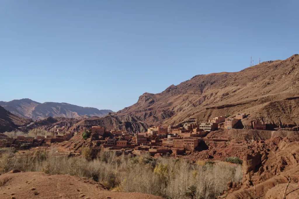 The town of Ait Arbi in central Dades Gorge
