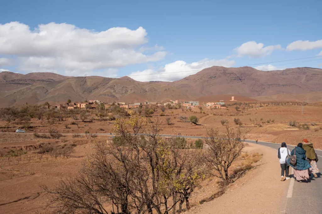 The remote mountainous region surrounding Telouet