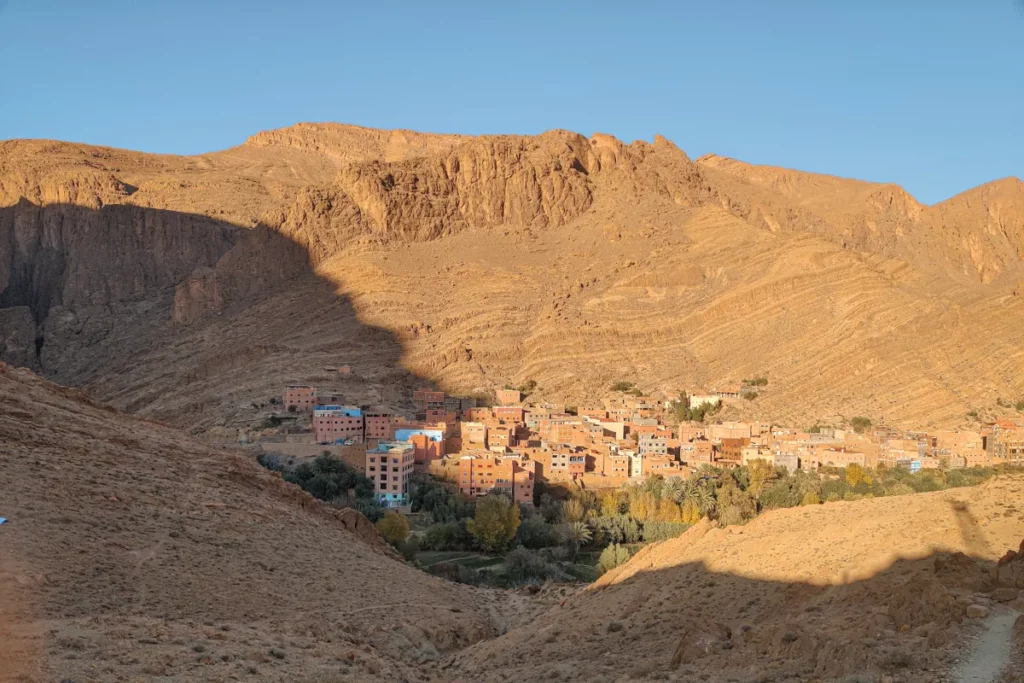 The town of Ait Tizgui in Todgha Gorge