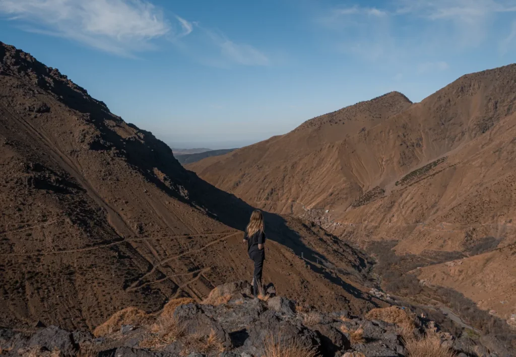 The view from the top of Tizi n' Tamatert pass