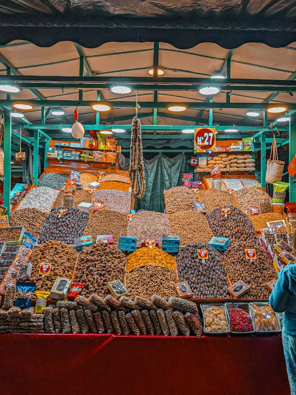 One of the many stalls in the medina selling fresh spices