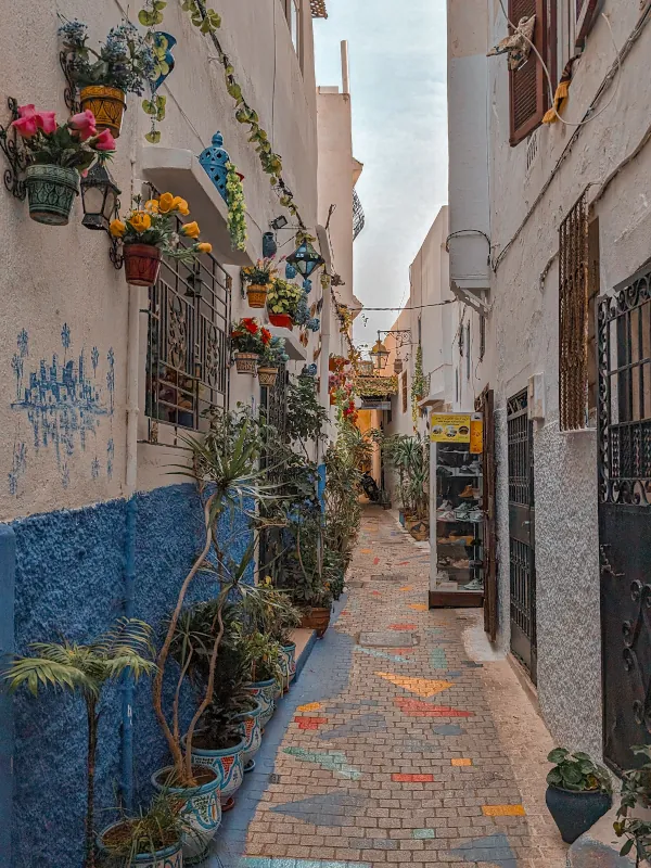 An alleyway in the medina of Rabat