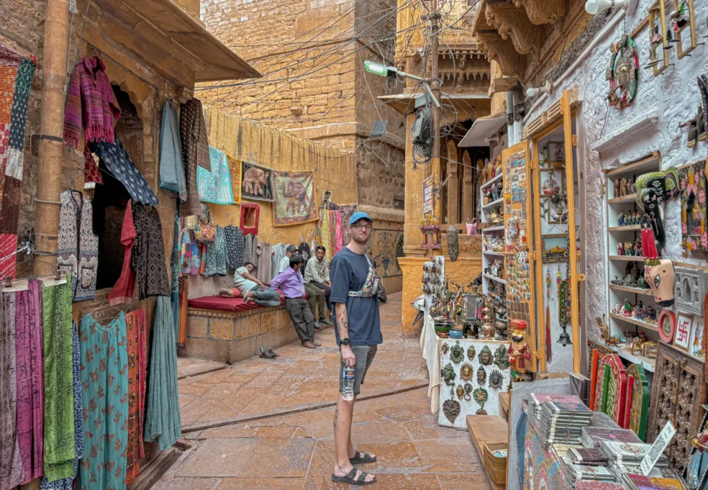The numerous bazaars of Jaisalmer fort