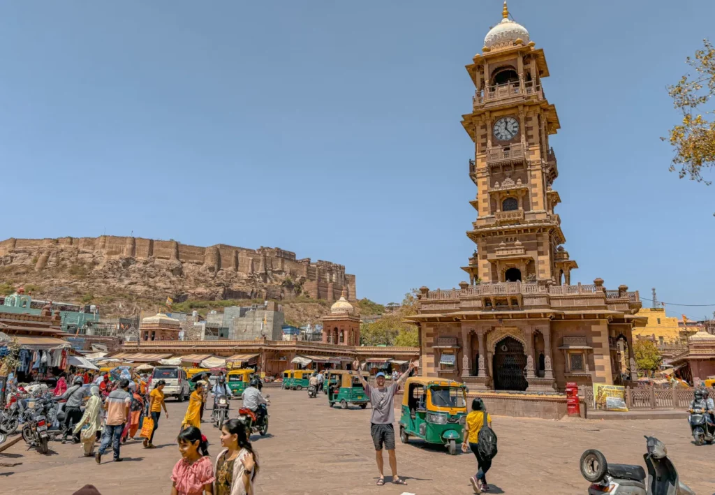 Clock Tower, la piazza del mercato a Jodhpur