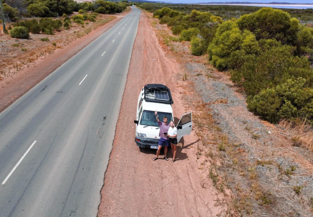 On the road with Bruno, our van