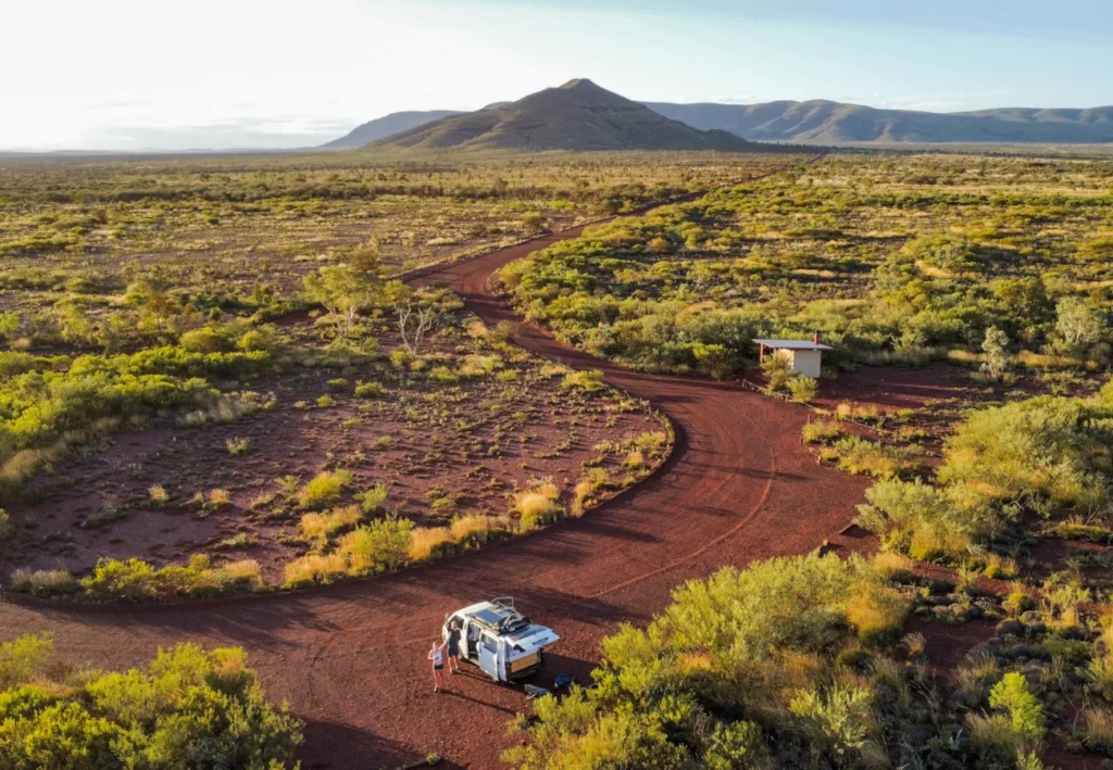 The stunning campsite at the base of Mount Bruce