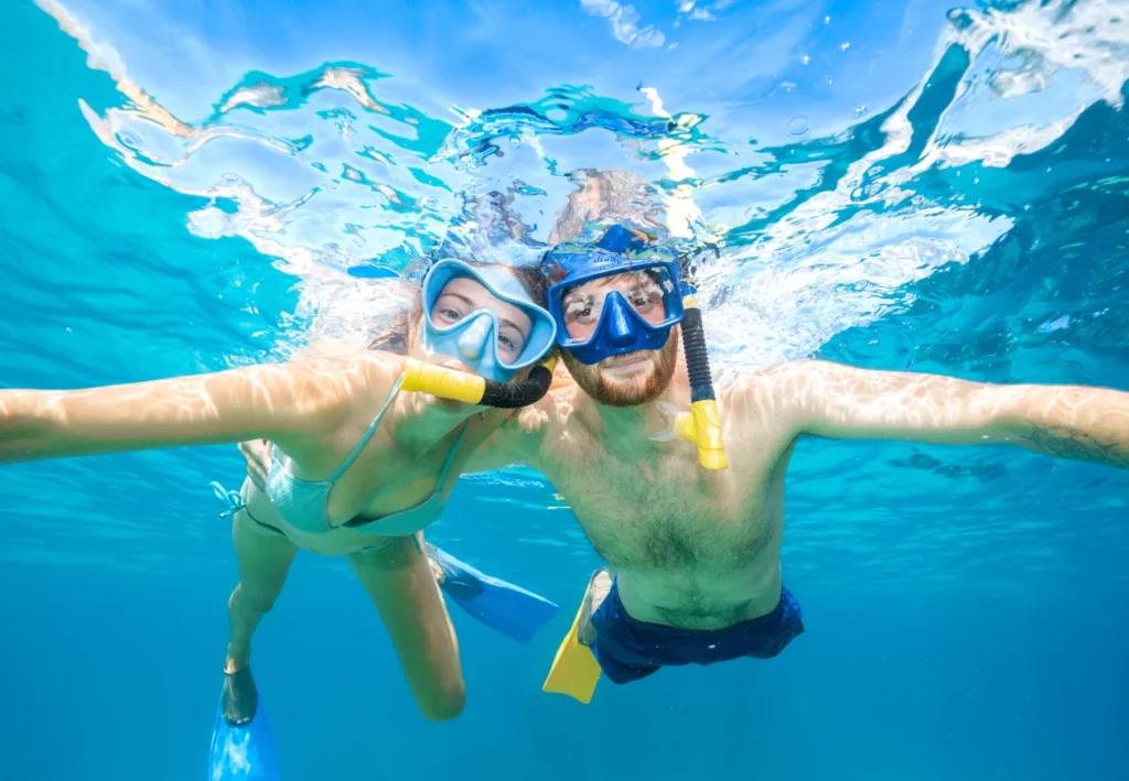 Snorkeling in Coral Bay